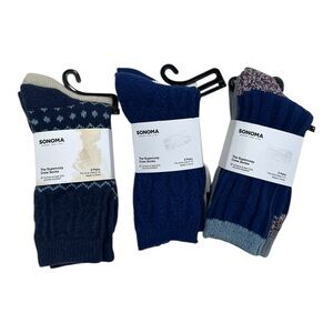 Sonoma Bundle of The Supercozy Crew Socks NWT - Womens Sizes 5-10